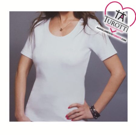 Maglia donna colore bianco puro cotone ricamo le felpe, 5393 VAJOLET