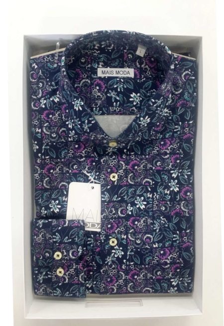 Camicia uomo maniche lunghe slim fit