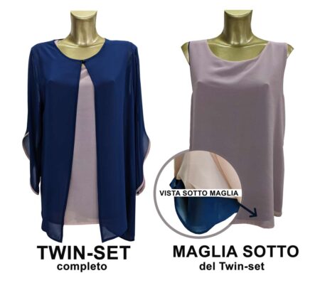 twin set donna due pezzi Clara Baroni