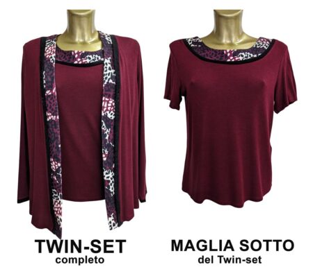 twin set da donna bordo 2 pezzi