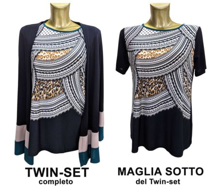 Twin set gemelli da donna due pezzi