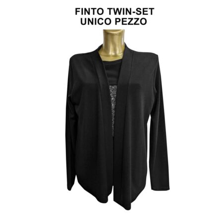 finto twin set signora un pezzo