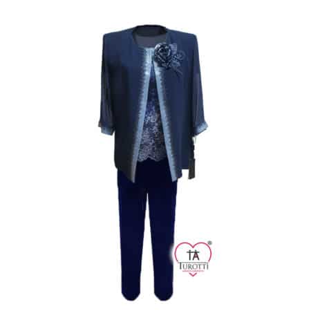 Completo Donna Giacca pantalone maglia mezza manica Novi Piu Elegance 4171 BIS