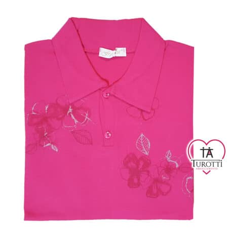 Polo Donna Federica fm2203 rosa shocking