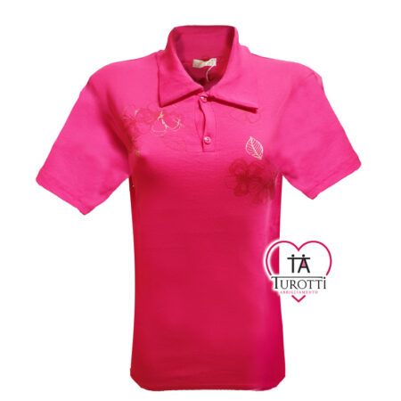 Polo Donna Federica fm2203 rosa shocking - immagine 2