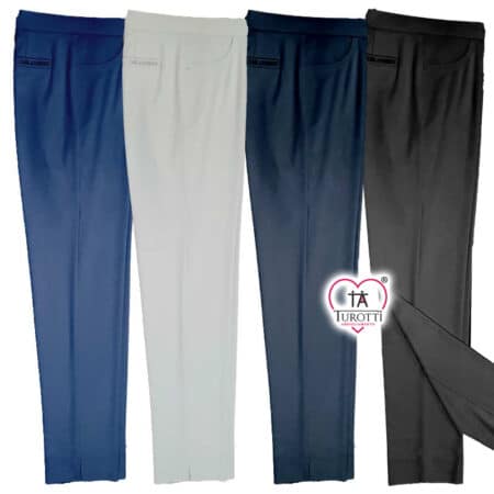 Pantalone Carla Ferroni donna 17280 Punto Milano elasticizzati