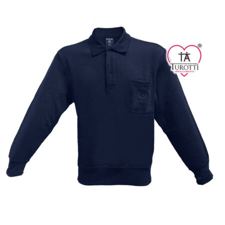 Felpa Uomo a polo con taschino BE BOARD 9028C - immagine 5